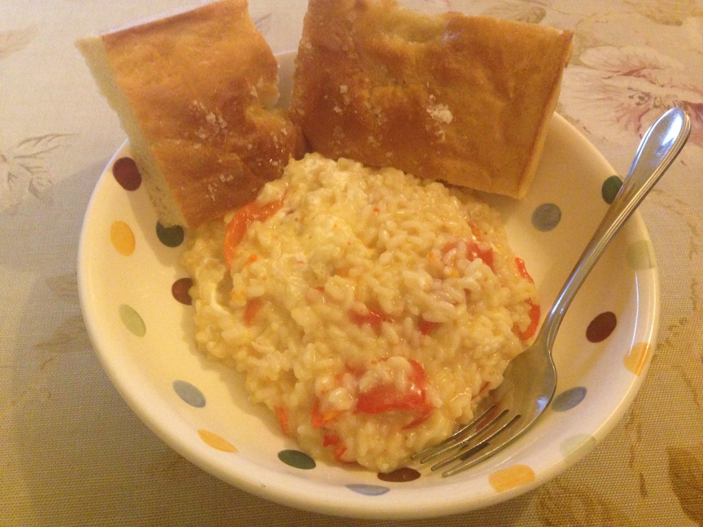 red pepper risotto