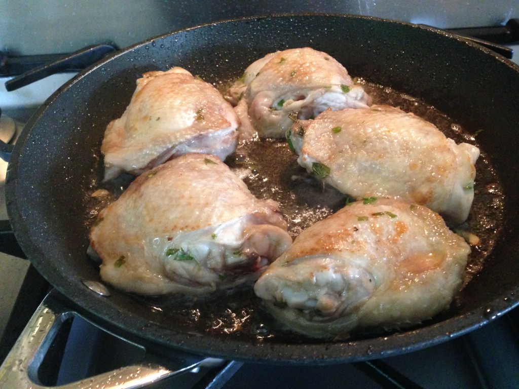 frying chicken