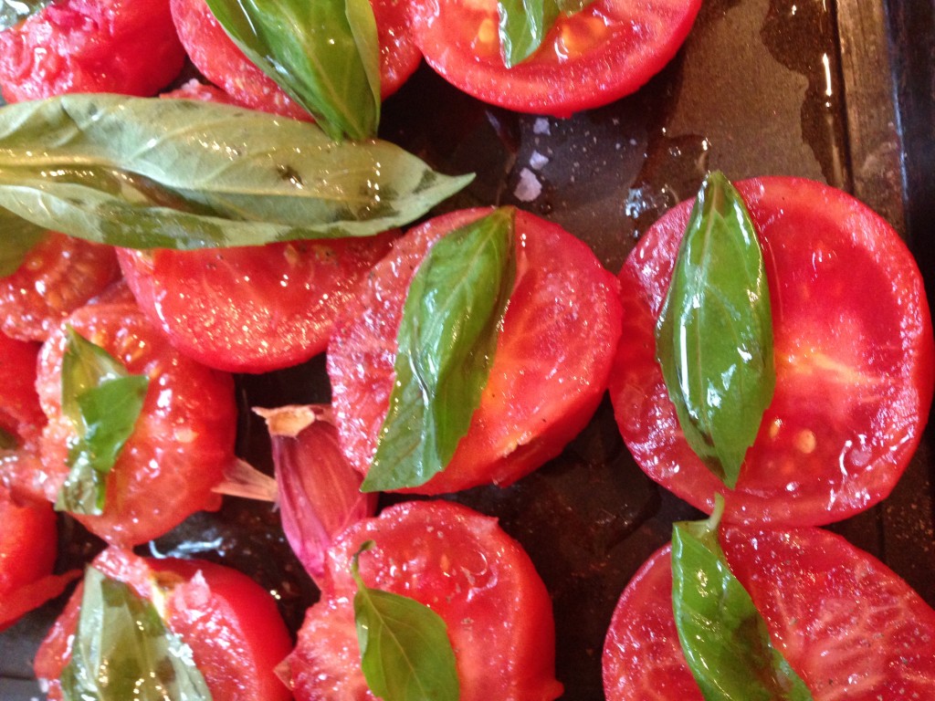 tomatoes and basil