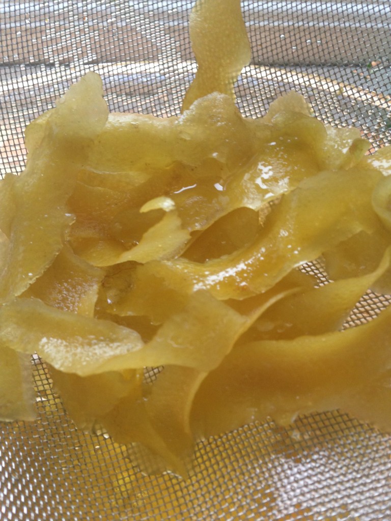 crystallised lemon peel