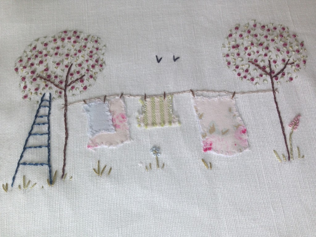 washing line embroidery