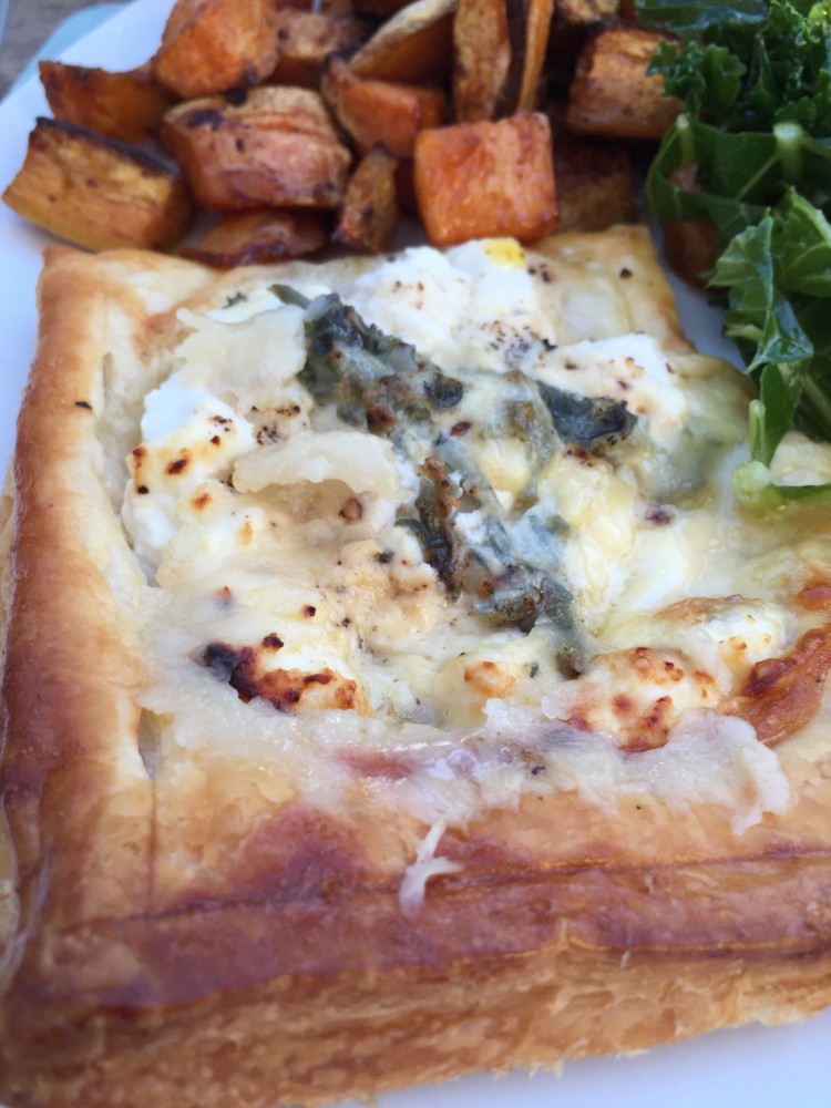 Blue Cheese Tart with Roasted Garlic
