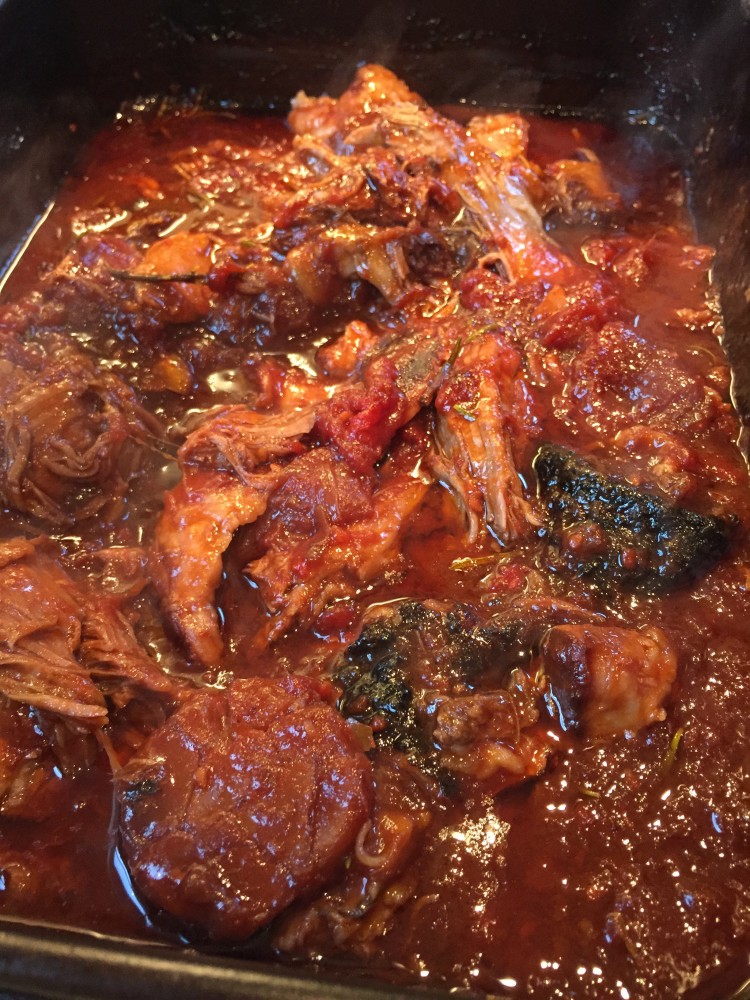 Red Wine and Caramelised Onion Slow-roasted Lamb Shoulder