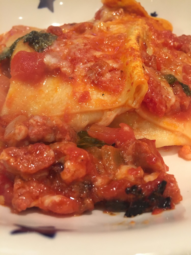 Chorizo Pan Lasagne
