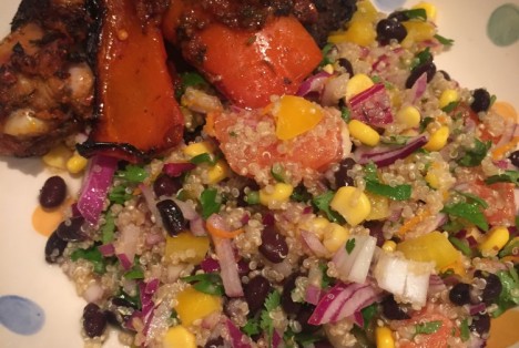 black bean quinoa salad